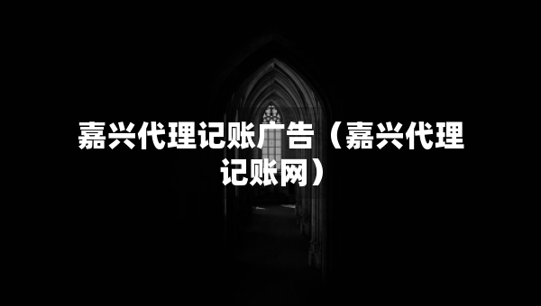 嘉興代理記賬廣告（嘉興代理記賬網(wǎng)）