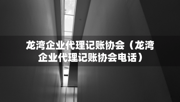 龍灣企業(yè)代理記賬協(xié)會(huì)（龍灣企業(yè)代理記賬協(xié)會(huì)電話）