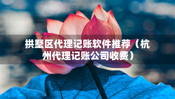 拱墅區(qū)代理記賬軟件推薦（杭州代理記賬公司收費）