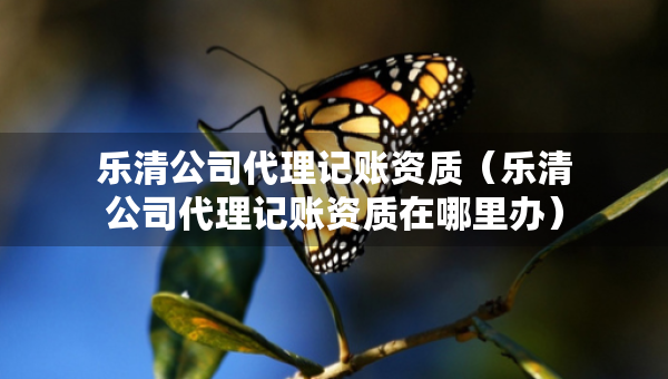 樂(lè)清公司代理記賬資質(zhì)（樂(lè)清公司代理記賬資質(zhì)在哪里辦）