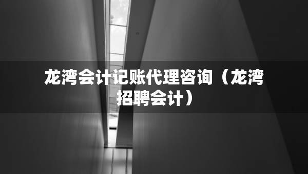 龍灣會計記賬代理咨詢（龍灣招聘會計）