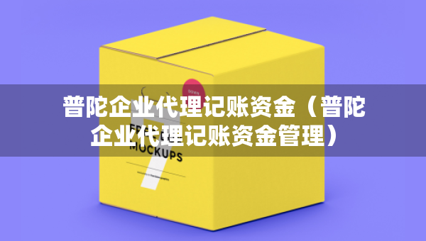 普陀企業(yè)代理記賬資金（普陀企業(yè)代理記賬資金管理）