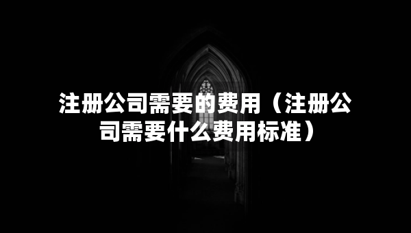 注冊公司需要的費(fèi)用（注冊公司需要什么費(fèi)用標(biāo)準(zhǔn)）