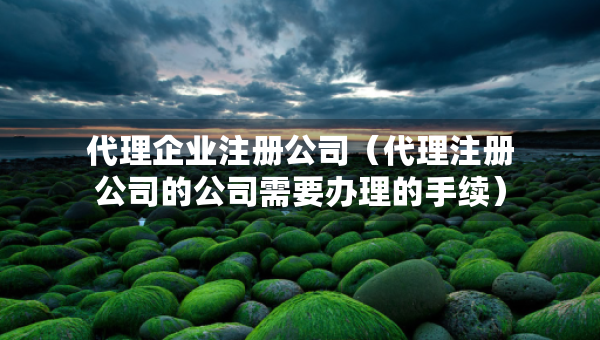 代理企業(yè)注冊(cè)公司（代理注冊(cè)公司的公司需要辦理的手續(xù)）