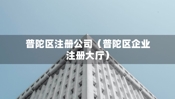 普陀區(qū)注冊(cè)公司（普陀區(qū)企業(yè)注冊(cè)大廳）