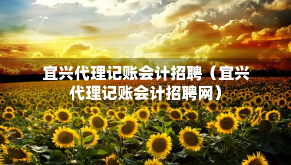 宜興代理記賬會計招聘（宜興代理記賬會計招聘網(wǎng)）