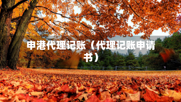 申港代理記賬（代理記賬申請(qǐng)書）