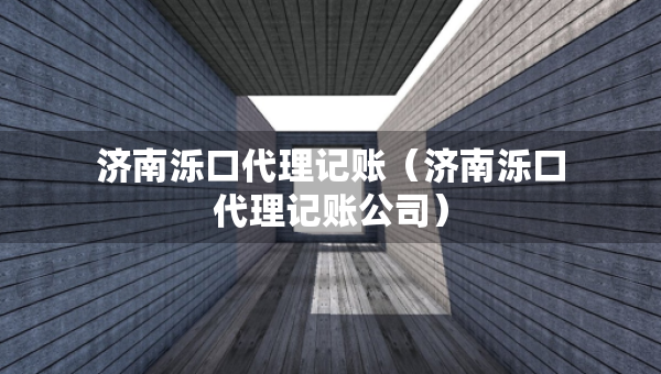 濟南濼口代理記賬（濟南濼口代理記賬公司）