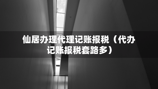 仙居辦理代理記賬報稅（代辦記賬報稅套路多）