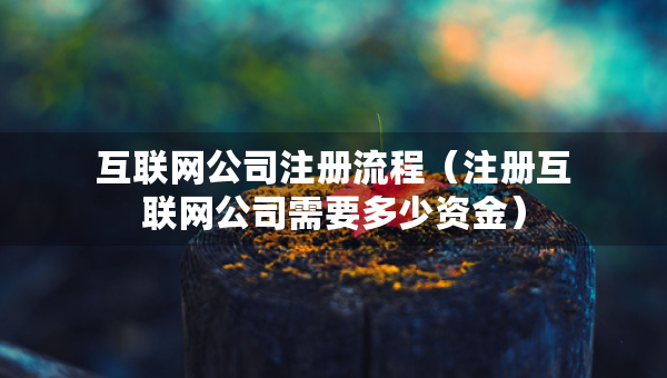 互聯(lián)網(wǎng)公司注冊(cè)流程（注冊(cè)互聯(lián)網(wǎng)公司需要多少資金）