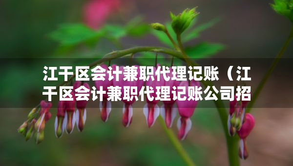 江干區(qū)會計兼職代理記賬（江干區(qū)會計兼職代理記賬公司招聘）