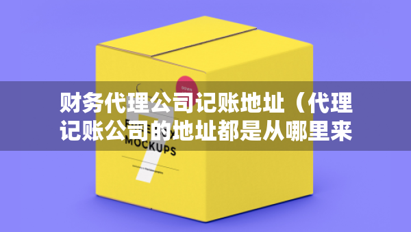 財(cái)務(wù)代理公司記賬地址（代理記賬公司的地址都是從哪里來的）