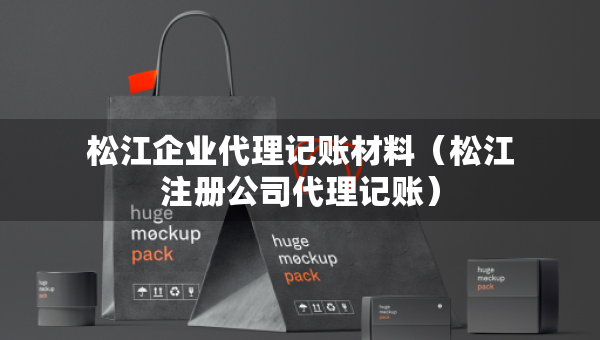 松江企業(yè)代理記賬材料（松江注冊公司代理記賬）