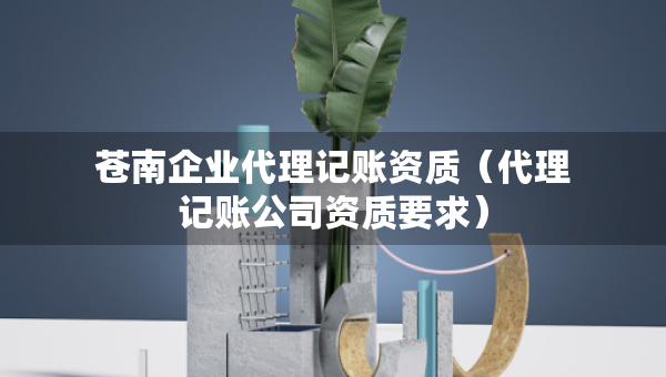 蒼南企業(yè)代理記賬資質(zhì)（代理記賬公司資質(zhì)要求）