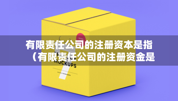 有限責(zé)任公司的注冊(cè)資本是指（有限責(zé)任公司的注冊(cè)資金是什么意思）