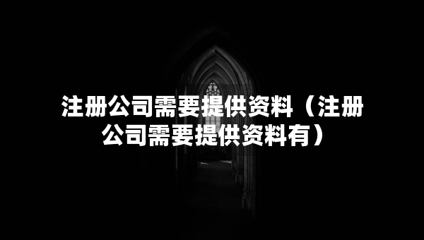 注冊公司需要提供資料（注冊公司需要提供資料有）