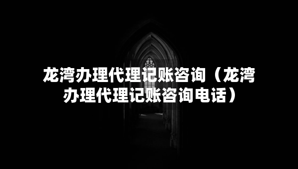 龍灣辦理代理記賬咨詢（龍灣辦理代理記賬咨詢電話）