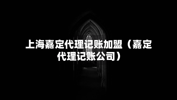 上海嘉定代理記賬加盟（嘉定代理記賬公司）