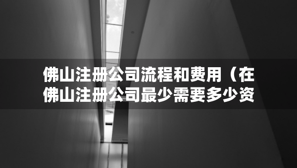 佛山注冊(cè)公司流程和費(fèi)用（在佛山注冊(cè)公司最少需要多少資金）