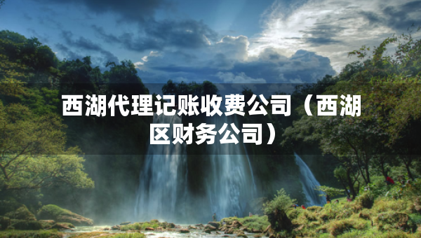 西湖代理記賬收費公司（西湖區(qū)財務公司）