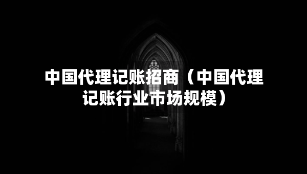 中國(guó)代理記賬招商（中國(guó)代理記賬行業(yè)市場(chǎng)規(guī)模）