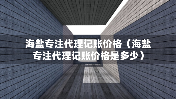 海鹽專注代理記賬價格（海鹽專注代理記賬價格是多少）