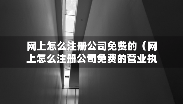 網(wǎng)上怎么注冊(cè)公司免費(fèi)的（網(wǎng)上怎么注冊(cè)公司免費(fèi)的營(yíng)業(yè)執(zhí)照）