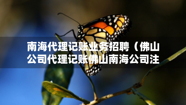 南海代理記賬業(yè)務招聘（佛山公司代理記賬佛山南海公司注冊價格）