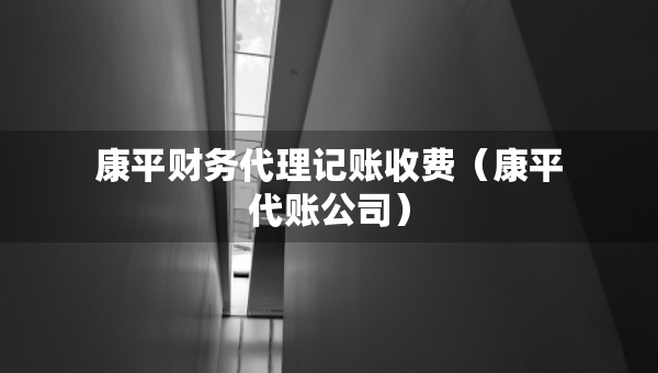 康平財(cái)務(wù)代理記賬收費(fèi)（康平代賬公司）