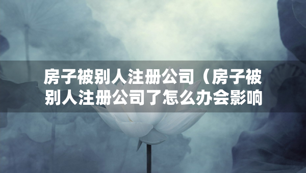 房子被別人注冊(cè)公司（房子被別人注冊(cè)公司了怎么辦會(huì)影響嗎?）