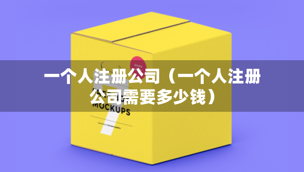 一個(gè)人注冊(cè)公司（一個(gè)人注冊(cè)公司需要多少錢）