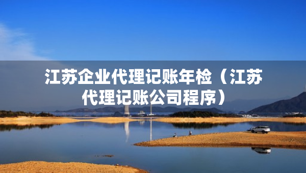 江蘇企業(yè)代理記賬年檢（江蘇代理記賬公司程序）