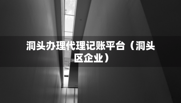 洞頭辦理代理記賬平臺（洞頭區(qū)企業(yè)）