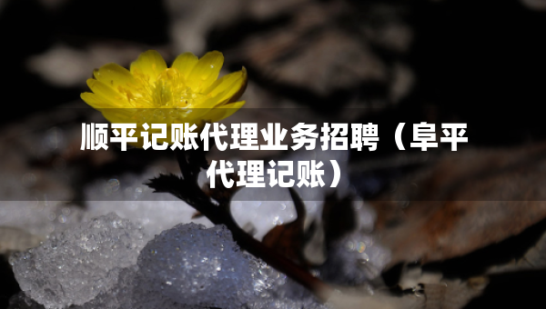 順平記賬代理業(yè)務(wù)招聘（阜平代理記賬）