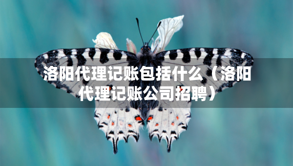 洛陽代理記賬包括什么（洛陽代理記賬公司招聘）