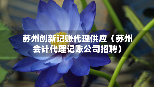 蘇州創(chuàng)新記賬代理供應(yīng)（蘇州會(huì)計(jì)代理記賬公司招聘）