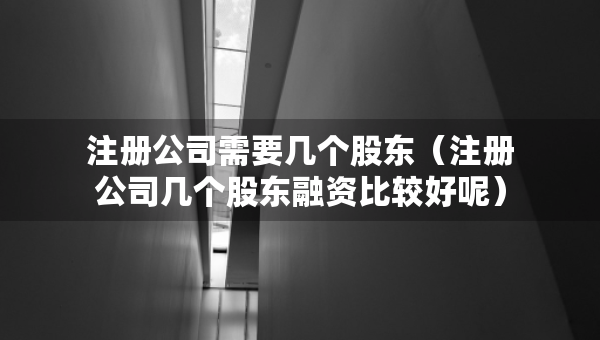 注冊公司需要幾個股東（注冊公司幾個股東融資比較好呢）