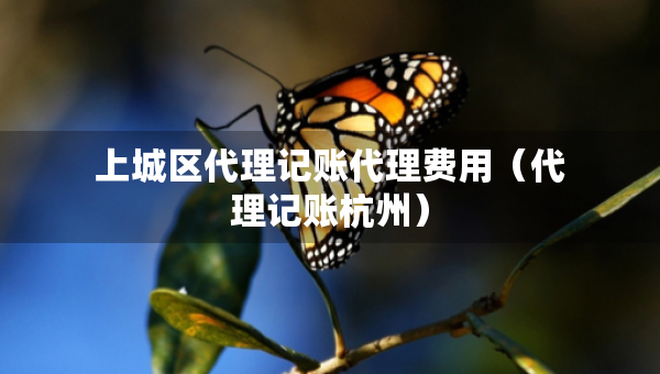 上城區(qū)代理記賬代理費(fèi)用（代理記賬杭州）