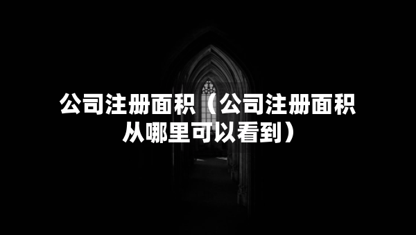 公司注冊(cè)面積（公司注冊(cè)面積從哪里可以看到）