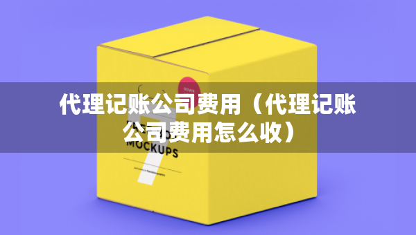 代理記賬公司費用（代理記賬公司費用怎么收）