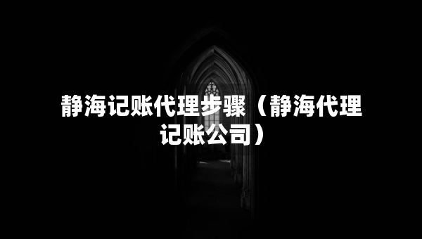 靜海記賬代理步驟（靜海代理記賬公司）