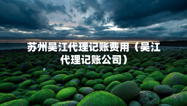 蘇州吳江代理記賬費(fèi)用（吳江代理記賬公司）