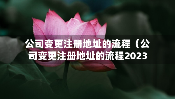 公司變更注冊地址的流程（公司變更注冊地址的流程2023年）