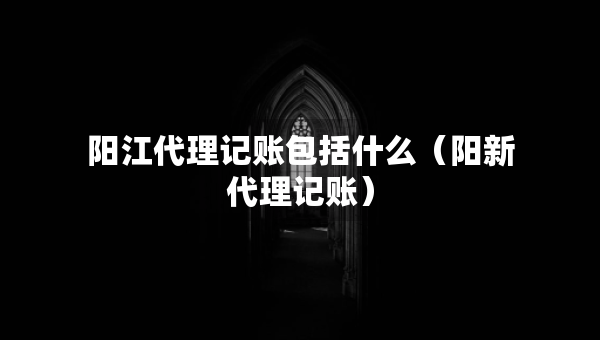 陽(yáng)江代理記賬包括什么（陽(yáng)新代理記賬）