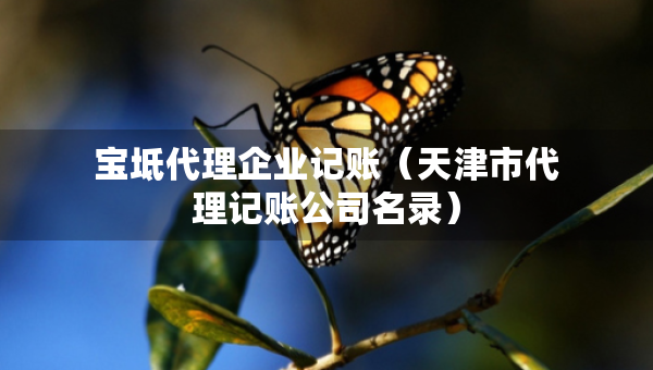 寶坻代理企業(yè)記賬（天津市代理記賬公司名錄）