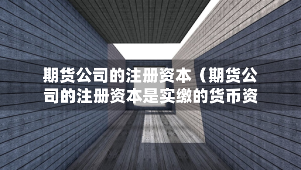 期貨公司的注冊資本（期貨公司的注冊資本是實繳的貨幣資本嗎）