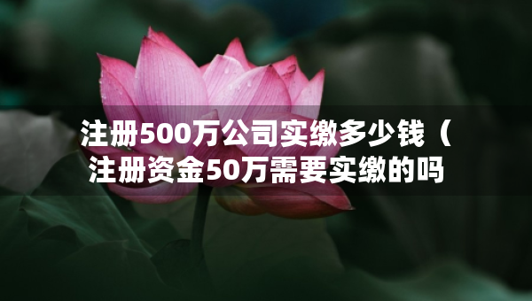 注冊500萬公司實繳多少錢（注冊資金50萬需要實繳的嗎）