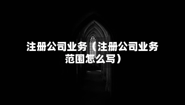 注冊(cè)公司業(yè)務(wù)（注冊(cè)公司業(yè)務(wù)范圍怎么寫(xiě)）