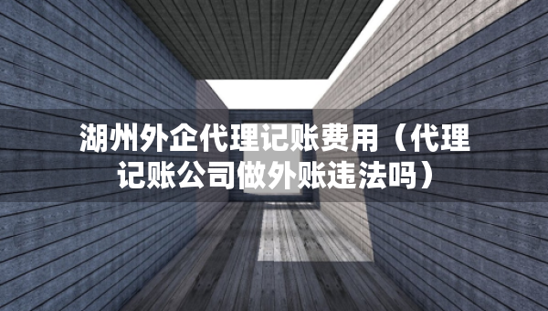 湖州外企代理記賬費用（代理記賬公司做外賬違法嗎）