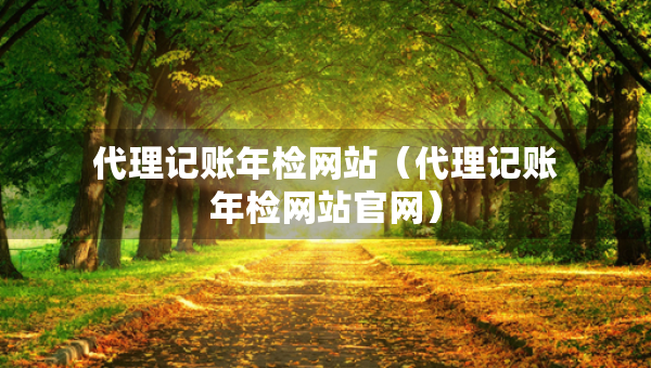 代理記賬年檢網(wǎng)站（代理記賬年檢網(wǎng)站官網(wǎng)）